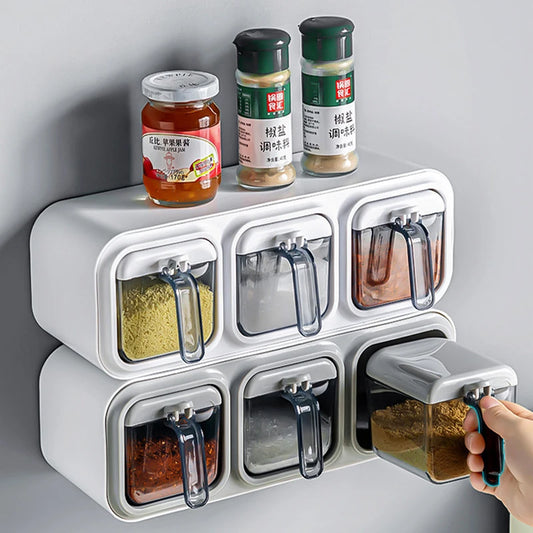 Wall Mounted Kitchen Seasoning Box